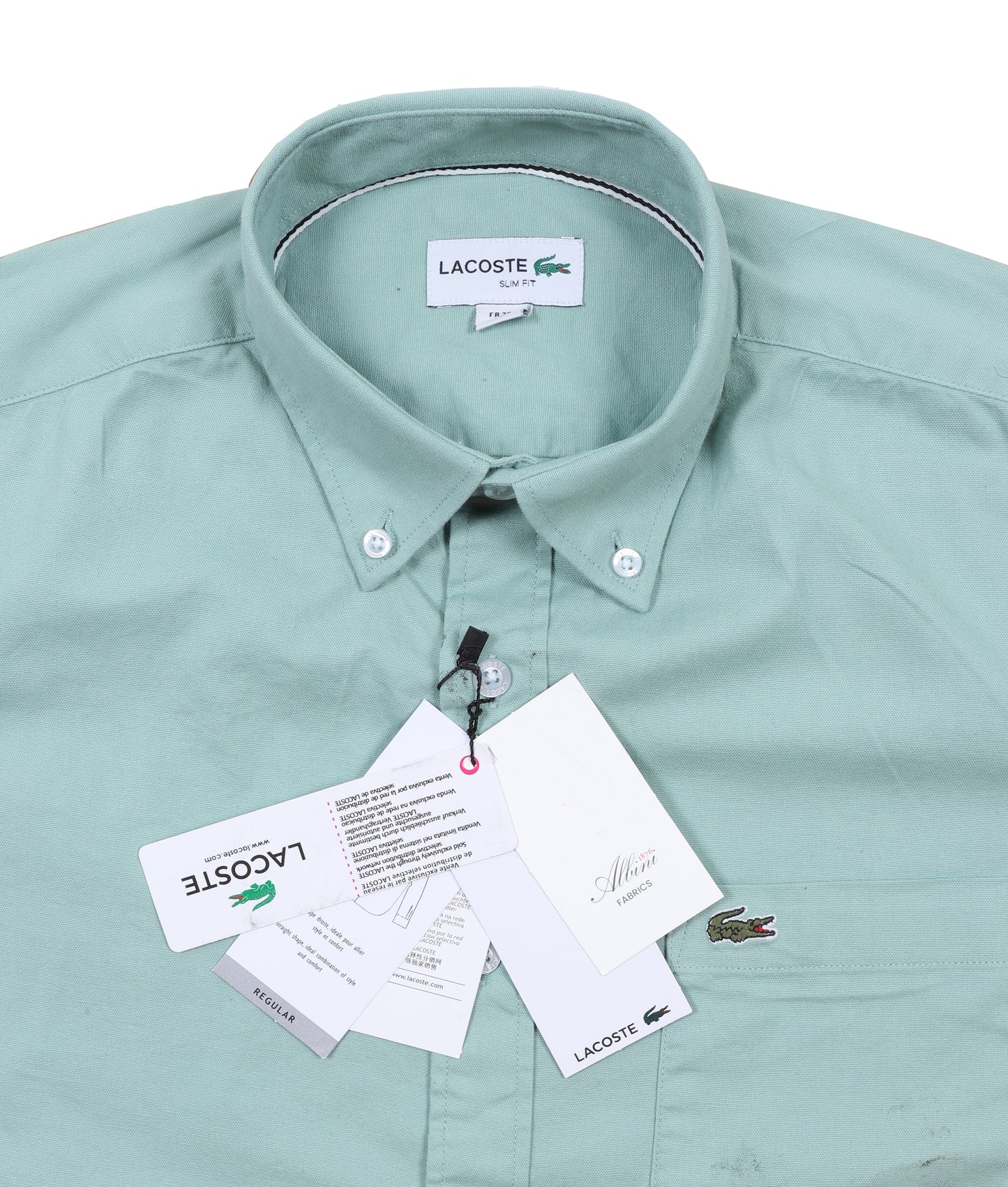 LACOSTE Serene Lagoon Classic Fit Long Sleeve Button-Down Shirt
