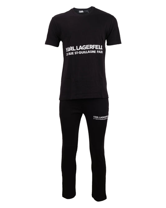 KARL LAGERFELD Midnight Noir Classic Fit Short Sleeve Tee