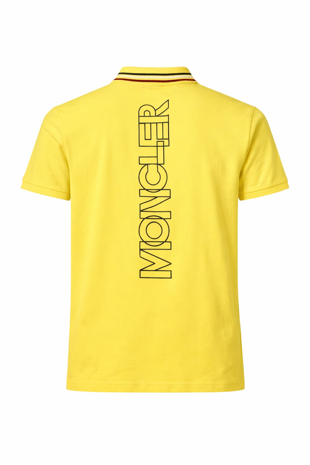 MONCLER Vivid Lemonade Artistic Fit Short Sleeve Piqué Polo Shirt