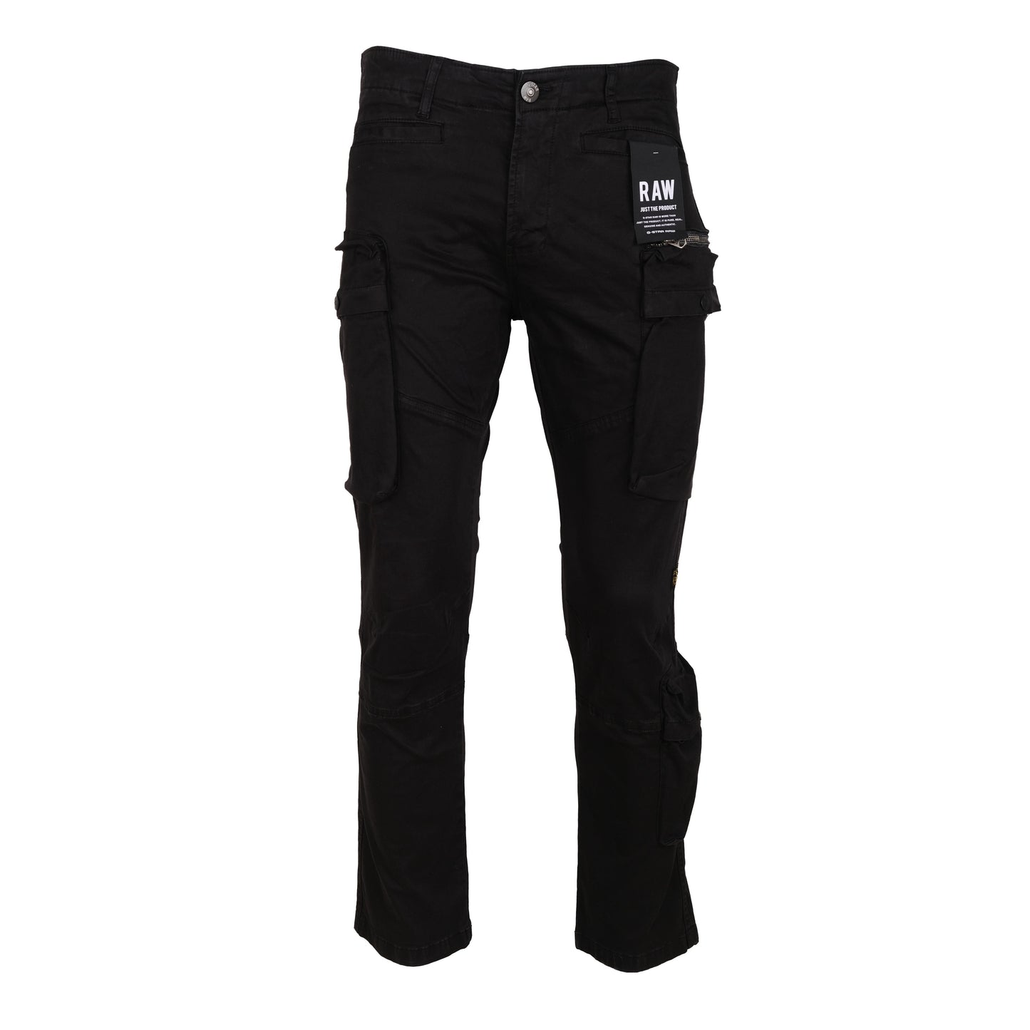 G-STAR RAW Black 3D Tapered Multi-Pocket Cargo Pants