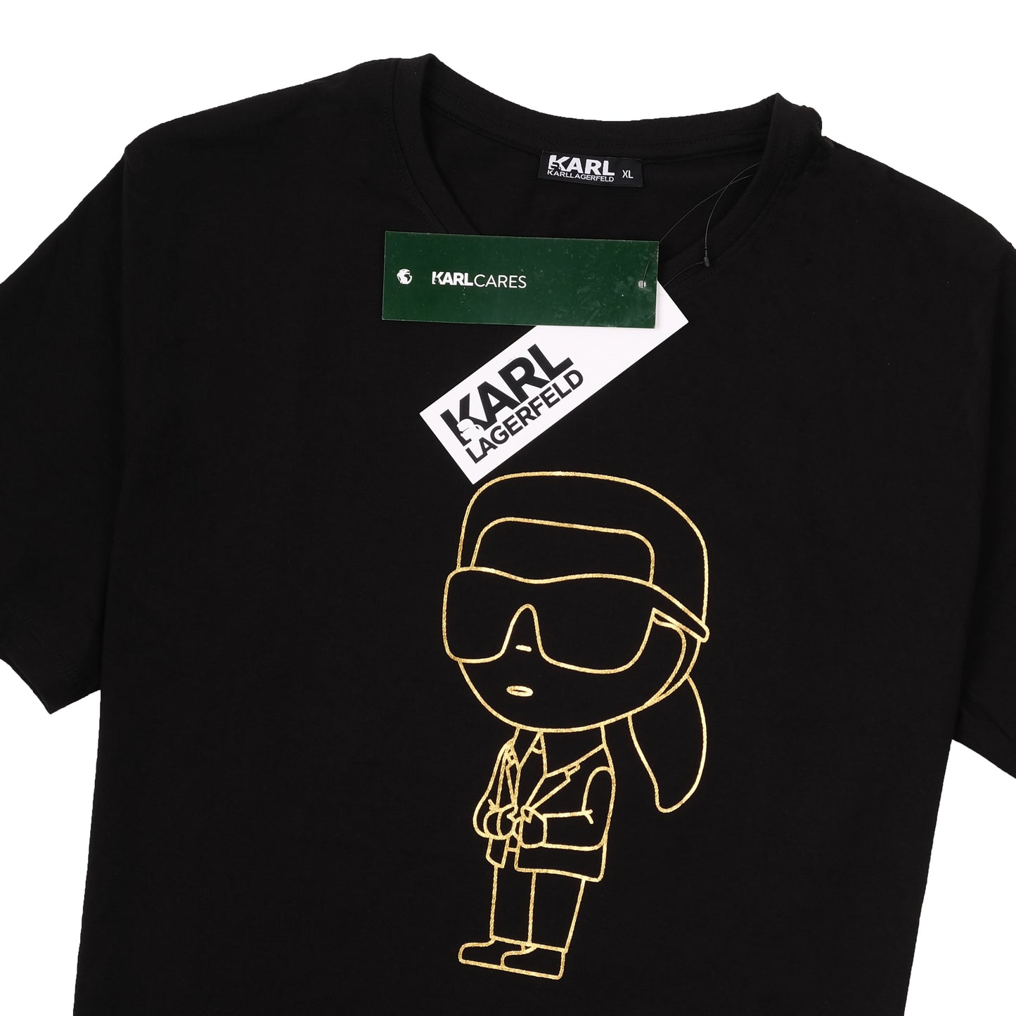 Karl Lagerfeld Black Round Neck T-shirt