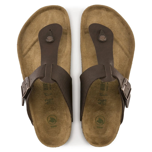 BIRKENSTOCK Rustic Chestnut Casual Fit Eco-Leather Thong Sandals