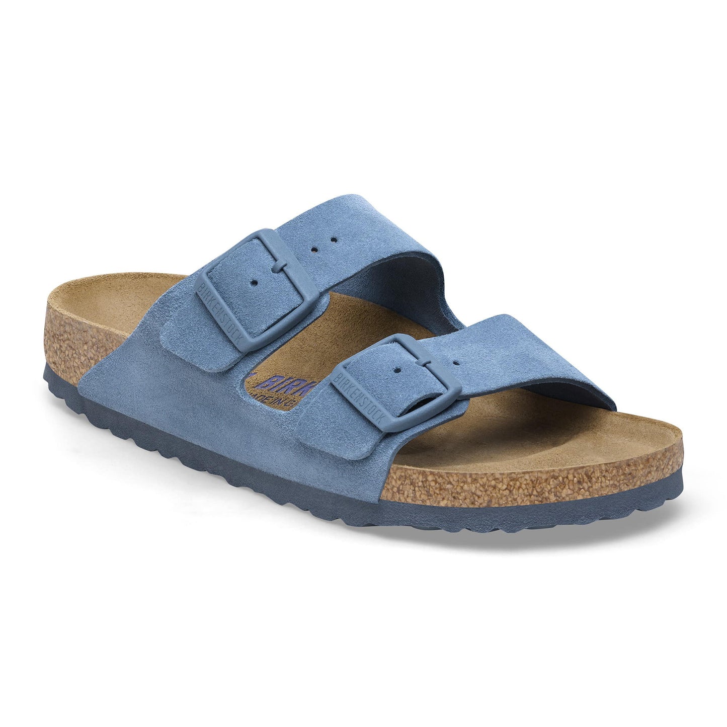 BIRKENSTOCK Serene Azure Classic Two-Strap Suede Sandals