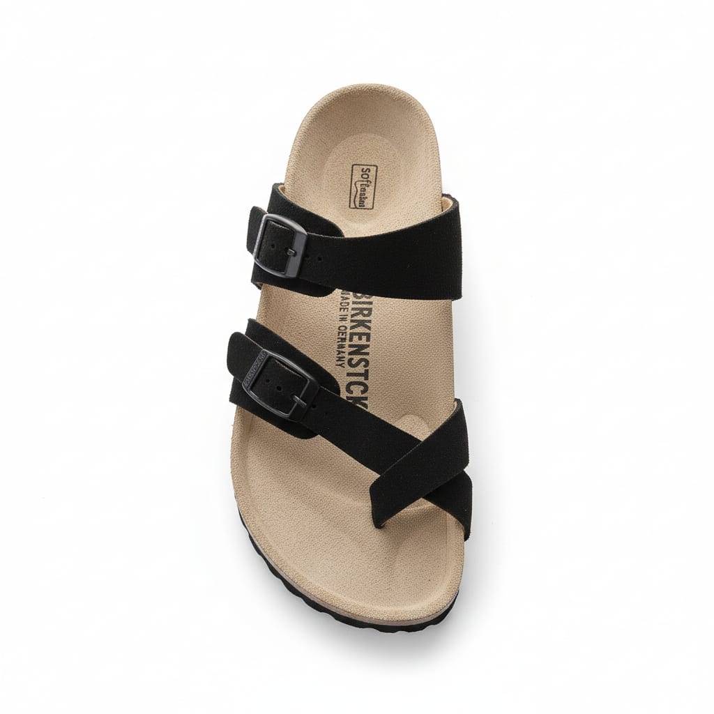 BIRKENSTOCK Midnight Onyx Luxe Soft Footbed Sandals