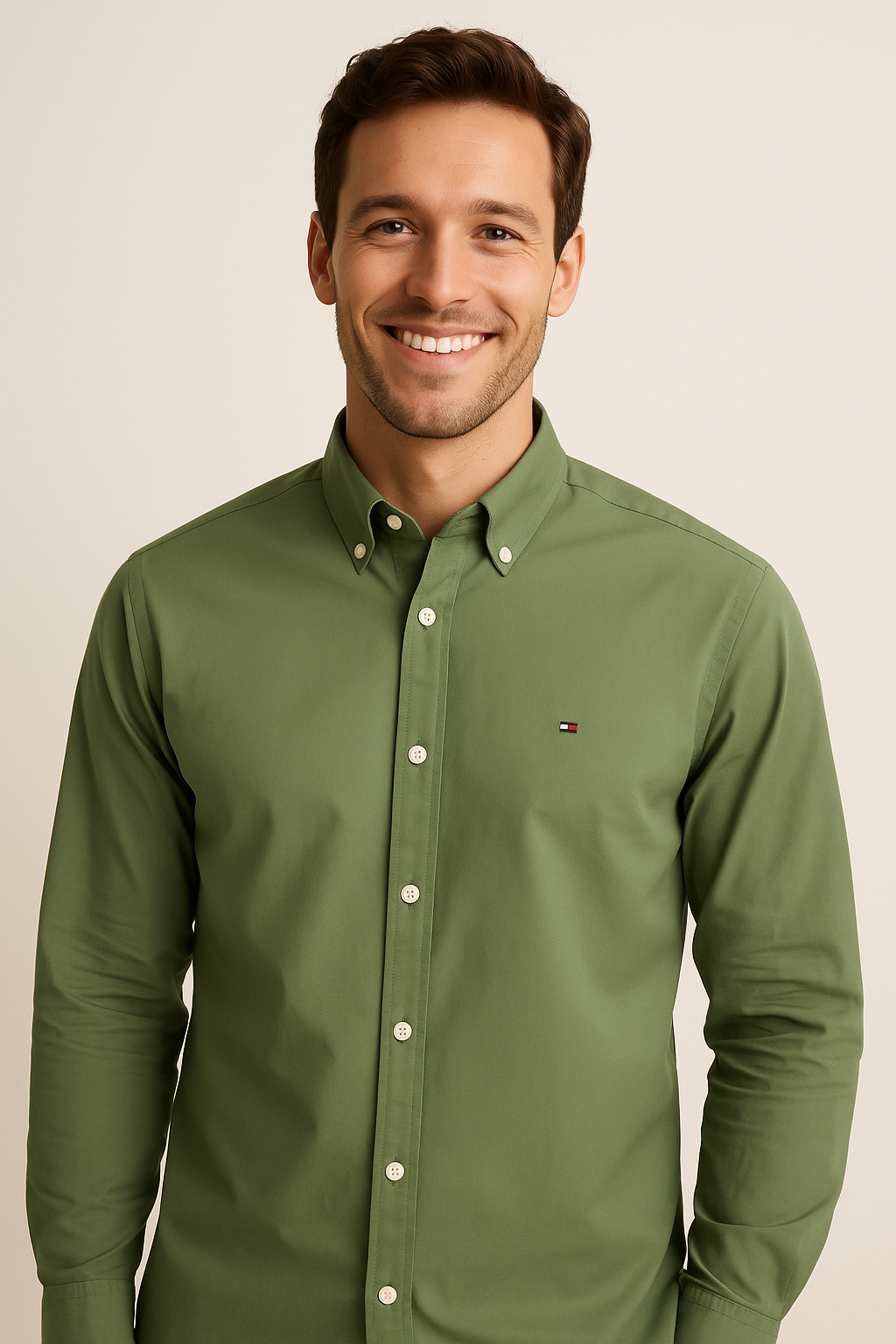 TOMMY HILFIGER Enchanted Fern Regular Fit Long Sleeve Button-Down Shirt