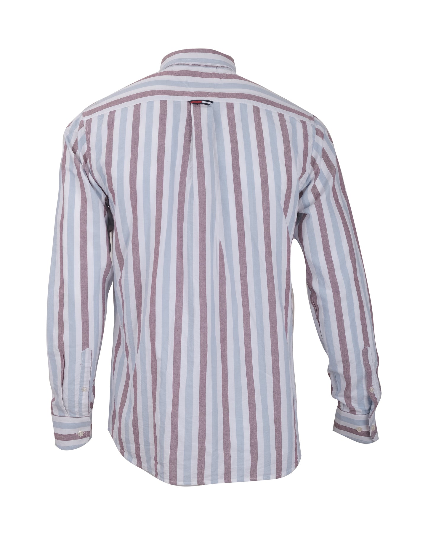 TOMMY HILFIGER Lavender White Vertical Bengal Stripe Long Sleeve Shirt
