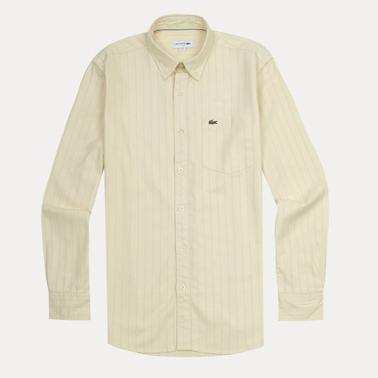 Lacoste Slim Fit Striped Button-Up Shirt