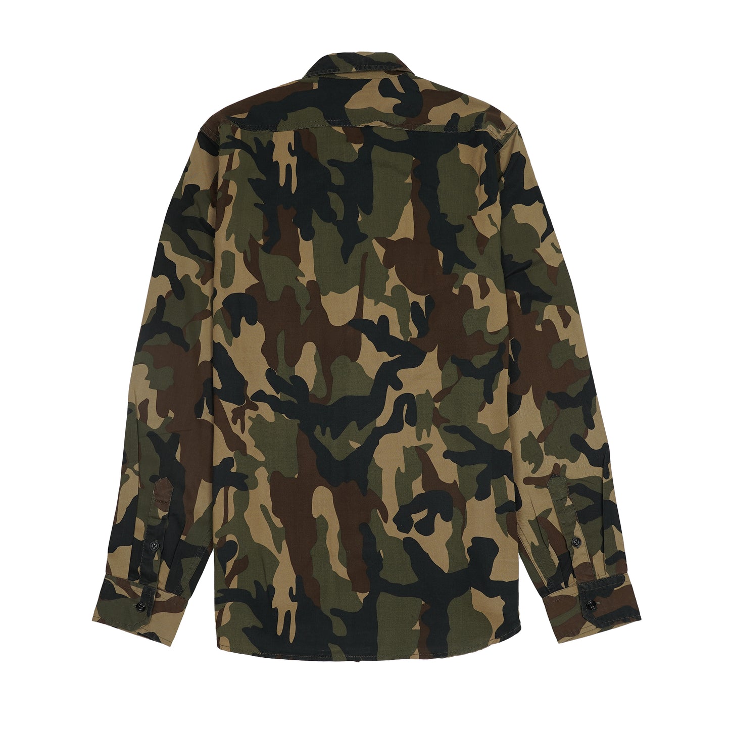 DIESEL Untamed Olivewood Tailored Fit Long Sleeve Utility Shirt