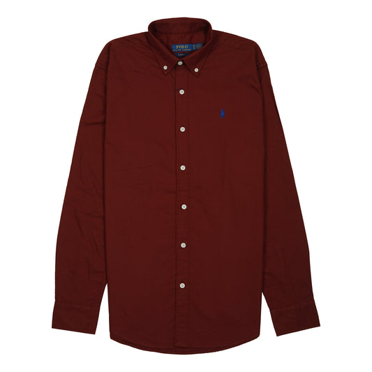 POLO RALPH LAUREN Crimson Sunset Custom Fit Long Sleeve Button-Down Shirt