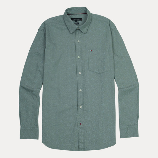 Tommy Hilfiger Men's Patterned Long Sleeve Shirt