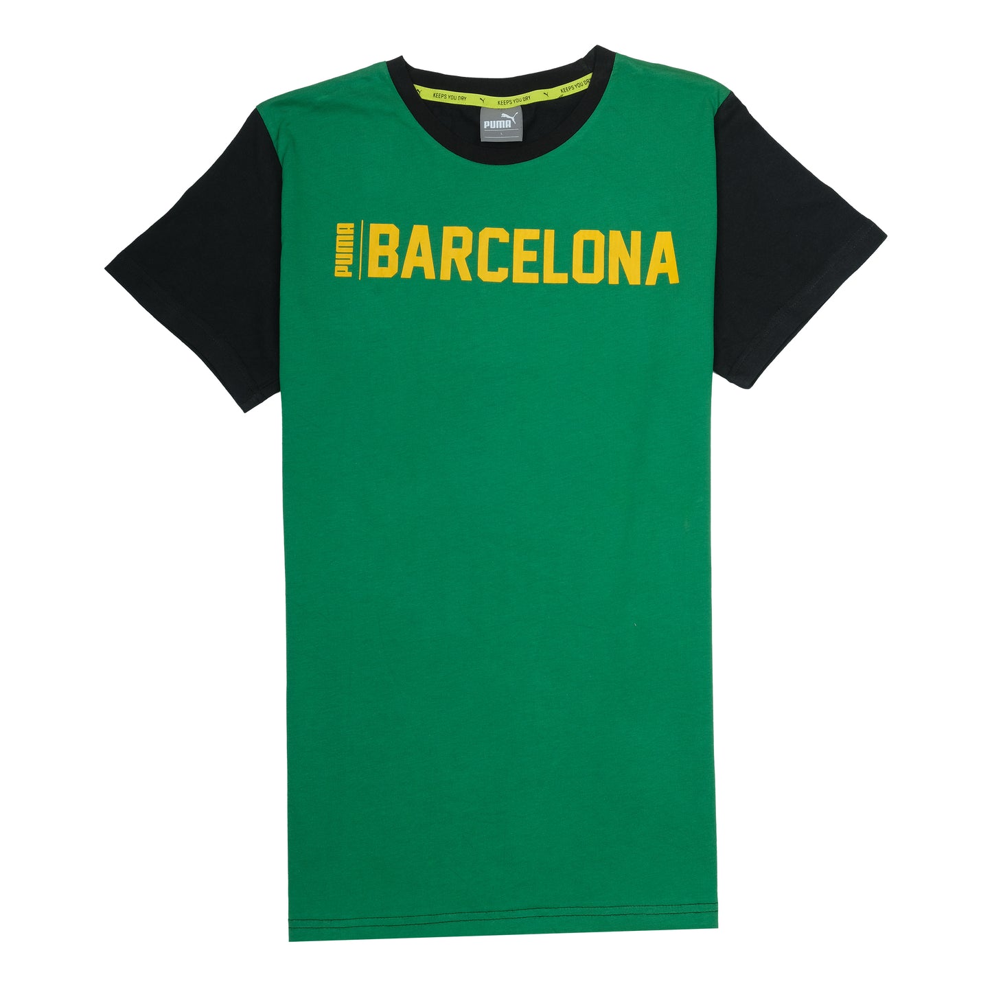 PUMA Barcelona Green and Black Graphic T-shirt