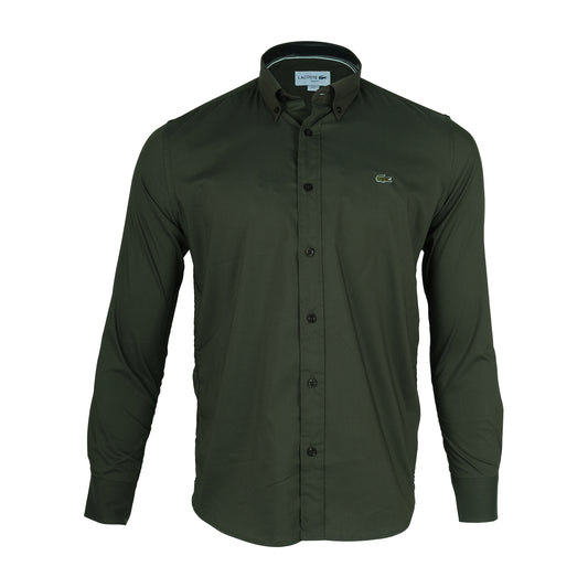 LACOSTE Forest Canopy Classic Fit Long Sleeve Button-Up Shirt