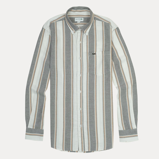 LACOSTE Twilight Drift Tailored Fit Long Sleeve Button-Up Shirt