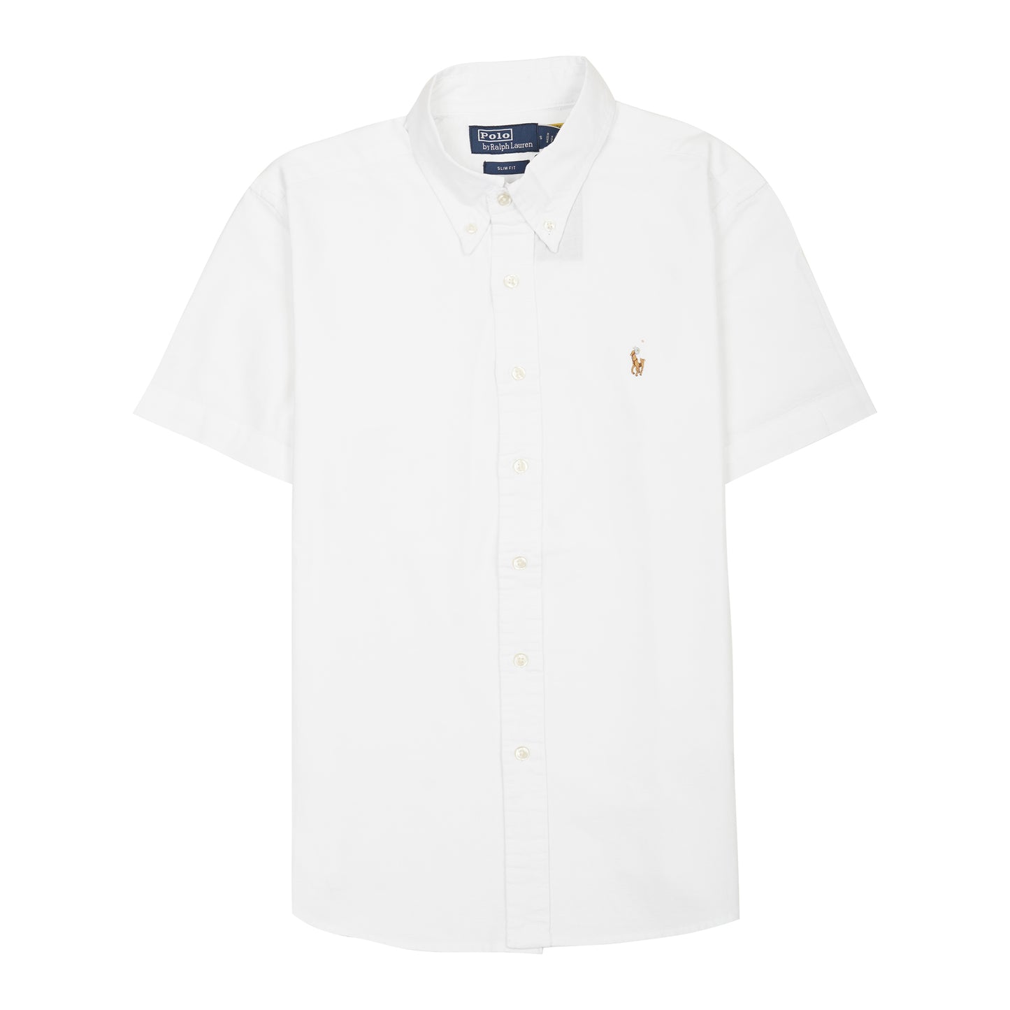 POLO RALPH LAUREN Whispering Ivory Tailored Fit Short Sleeve Button-Down Shirt