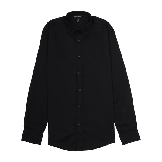 EMPORIO ARMANI Midnight Onyx Tailored Fit Long Sleeve Shirt