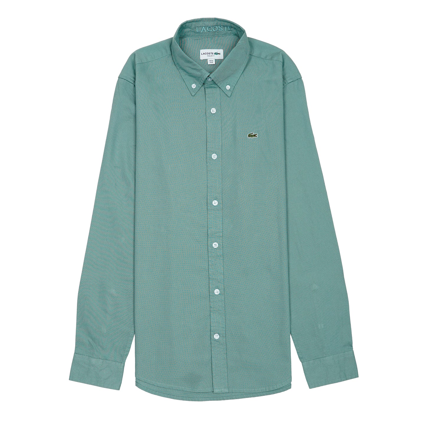 LACOSTE Opulent Teal Classic Fit Long Sleeve Button-Down Shirt