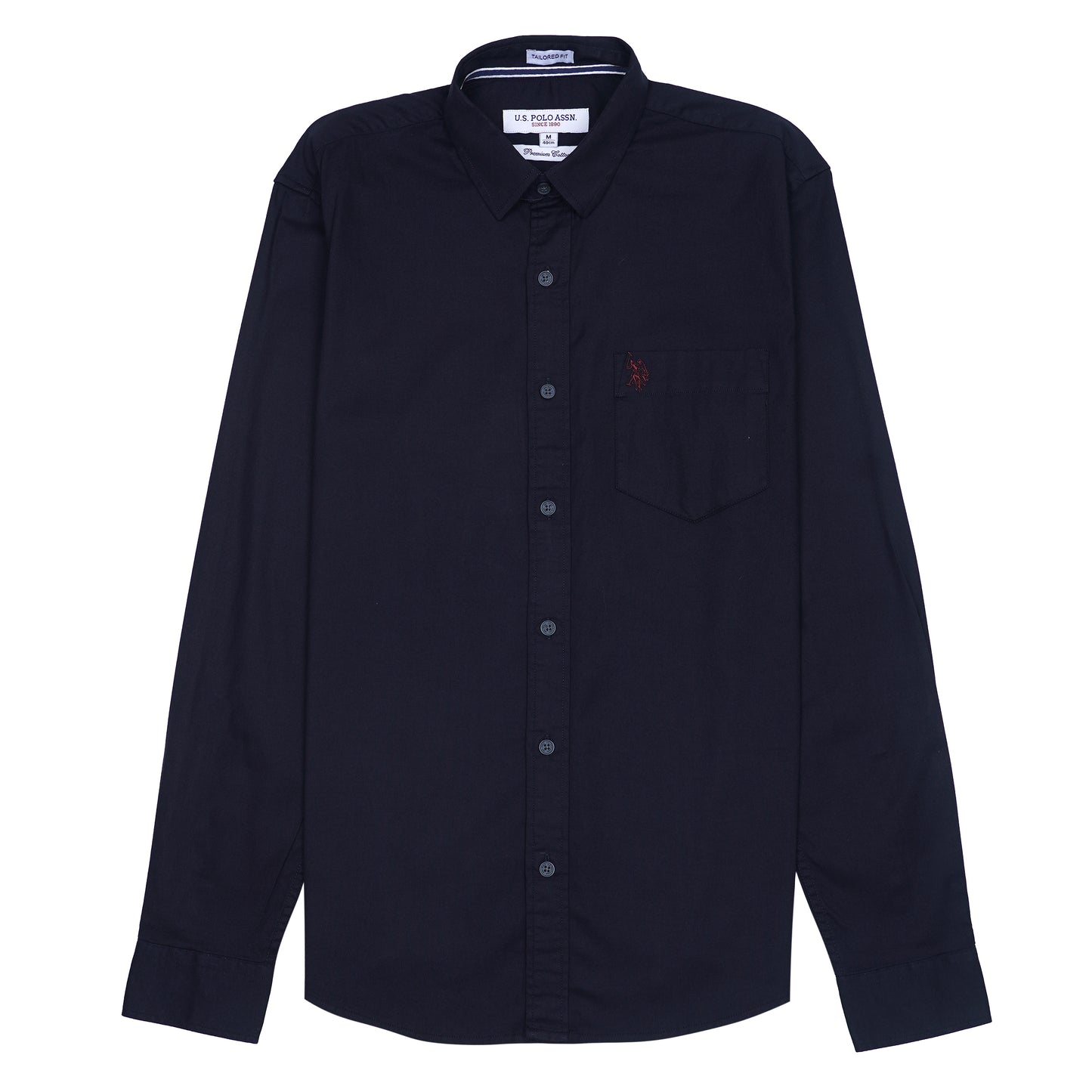 U.S. POLO ASSN. Prismatic Lapis Aurora Tailored Fit Long Sleeve Shirt