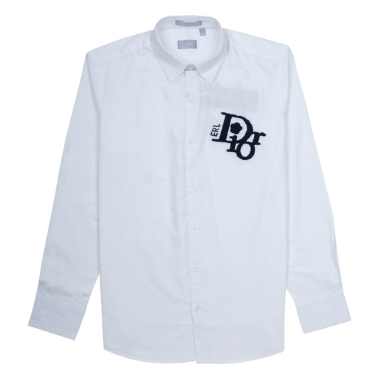 DIOR Frosted Pearl Classic Fit Long Sleeve Shirt