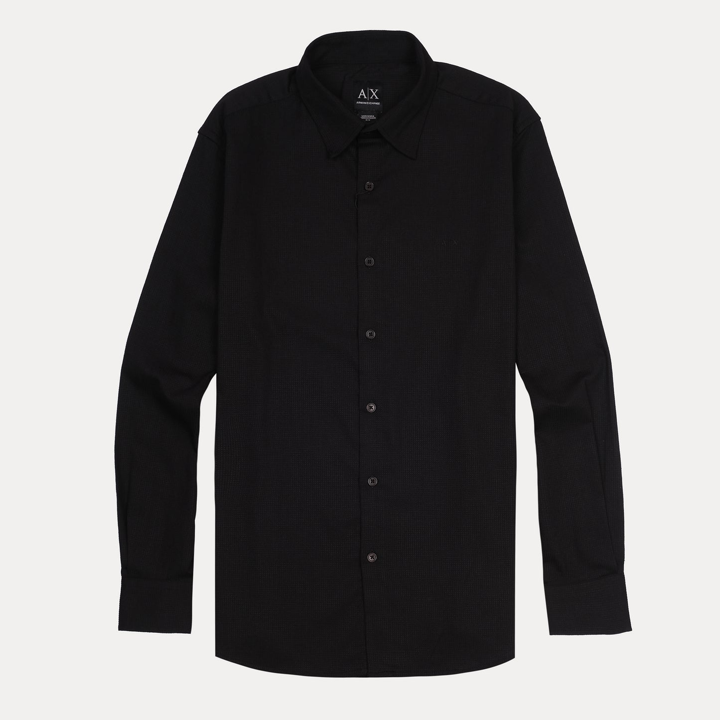 A|X ARMANI EXCHANGE Shadow Ember Tailored Fit Long Sleeve Shirt