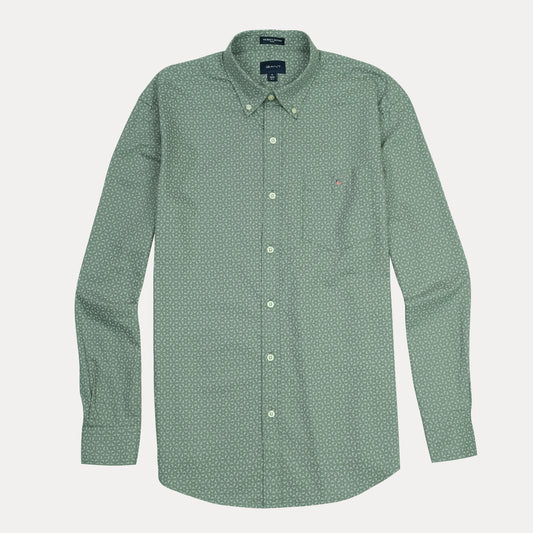 GANT Serene Fern Classic Fit Long Sleeve Printed Oxford Shirt