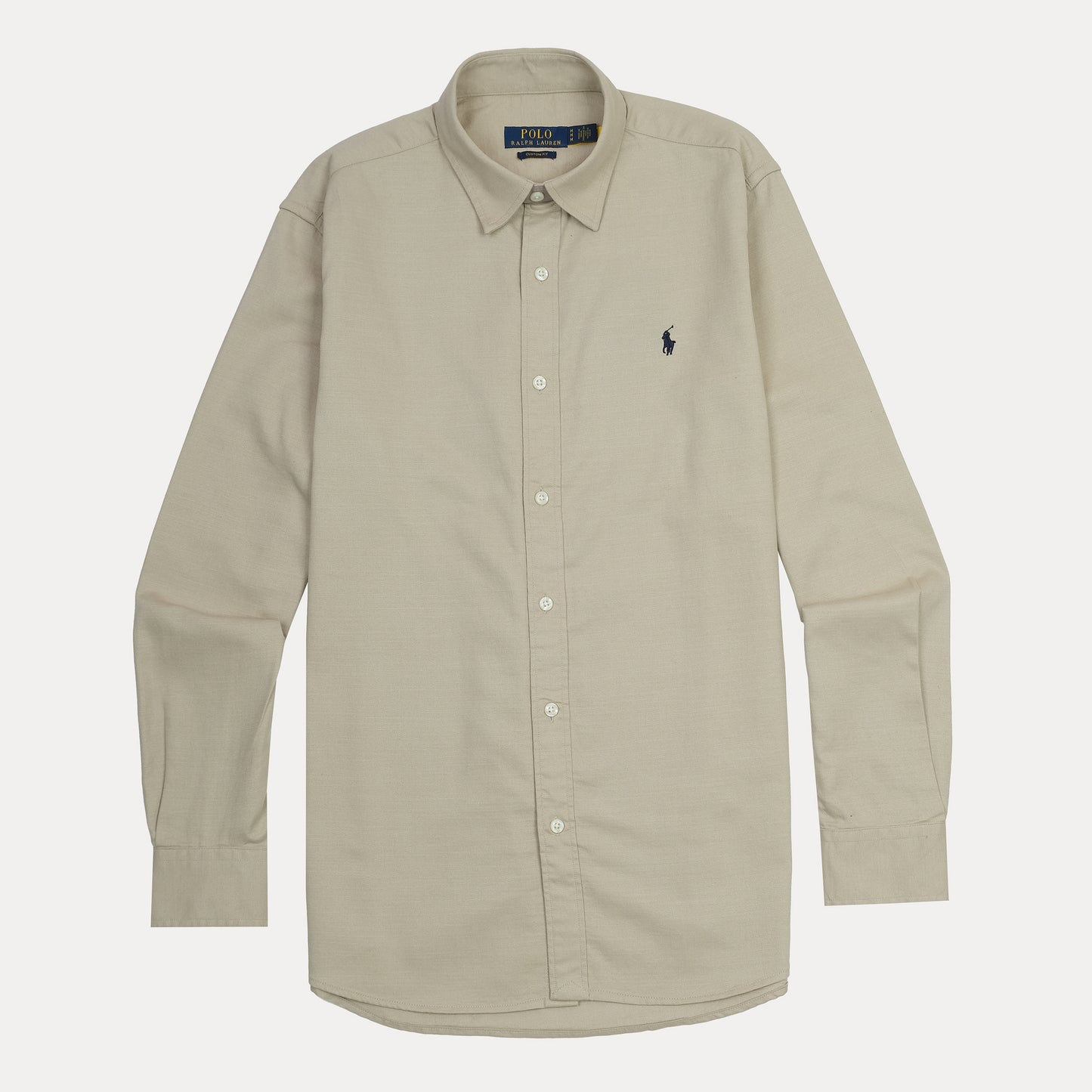 POLO Whispering Sand Classic Fit Long Sleeve Button-Up Shirt
