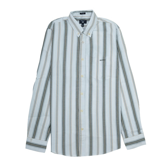 GANT Tranquil Teal Slim Fit Long Sleeve Button-Down Shirt