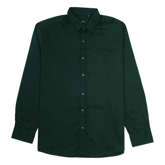 ARMANI EXCHANGE Enchanted Pine Classic Fit Long Sleeve Button-Up Shirt