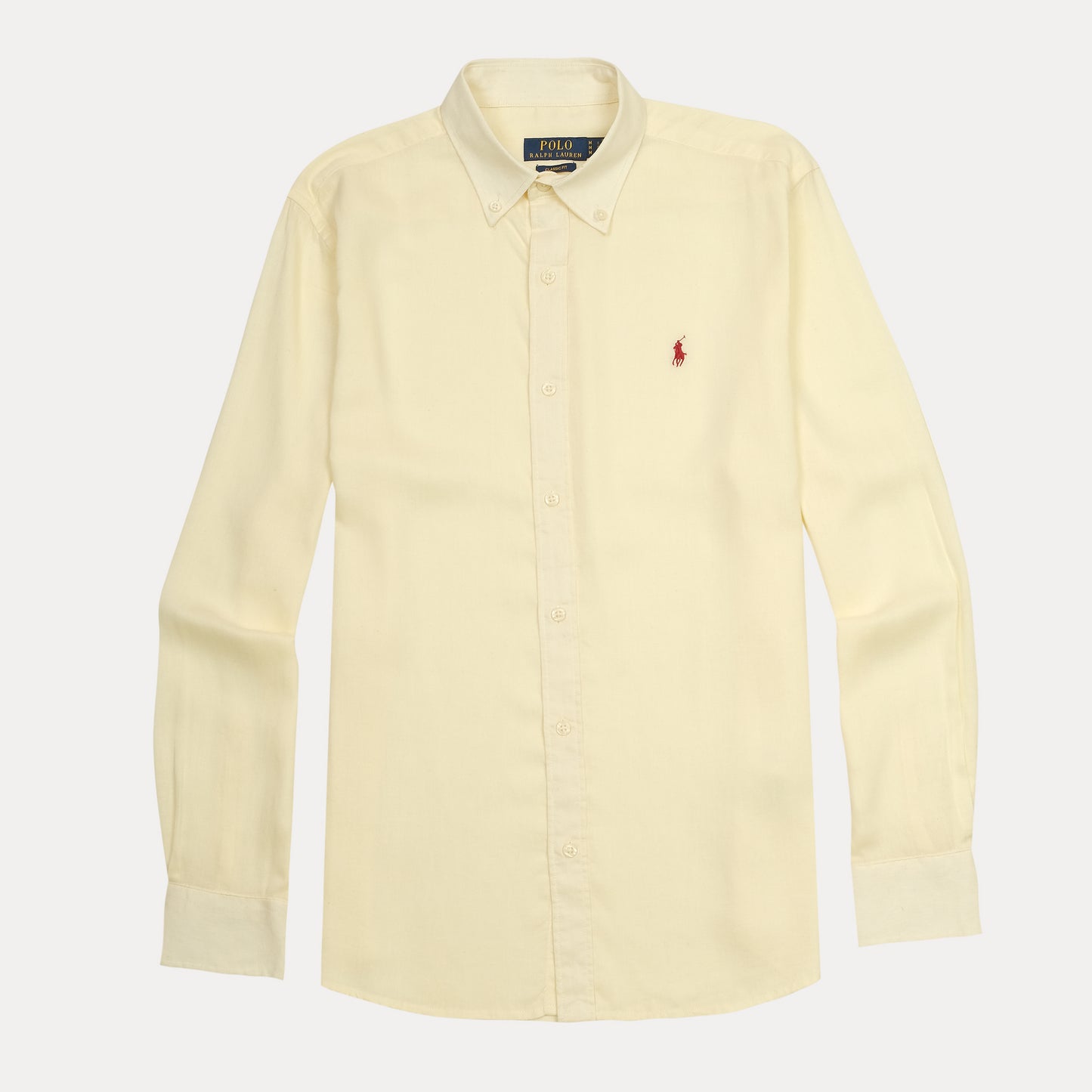 POLO RALPH LAUREN Luminous Vanilla Tailored Fit Long Sleeve Button-Up Shirt