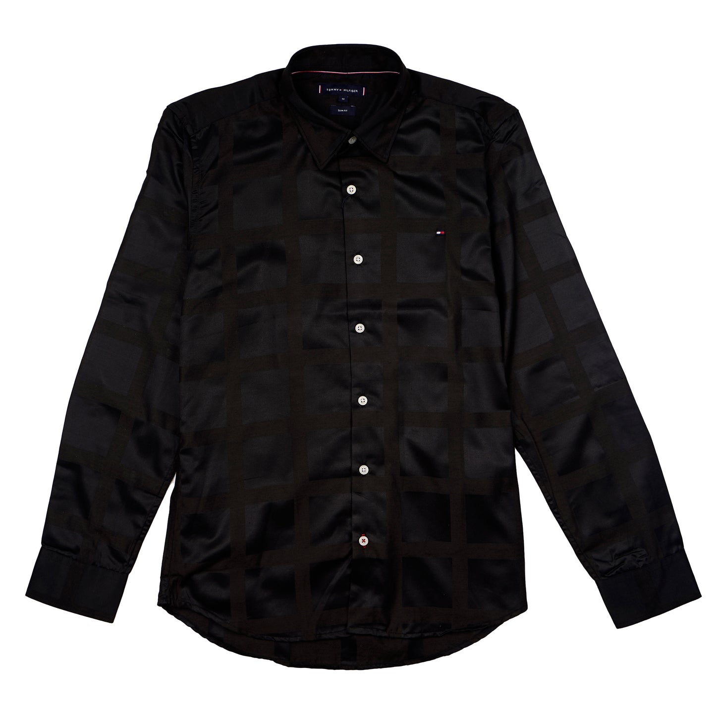 BRAND Cosmic Onyx Long Sleeve Silk Shirt