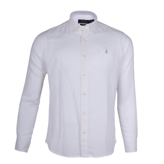 POLO RALPH LAUREN Pure Snow Classic Fit Long Sleeve Button-Down Shirt