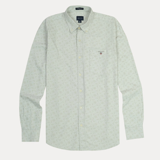 GANT Tranquil Seafoam Slim Fit Long Sleeve Oxford Shirt