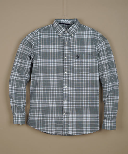 U.S. POLO ASSN. Prismatic Ash Classic Fit Long Sleeve Button-Down Shirt