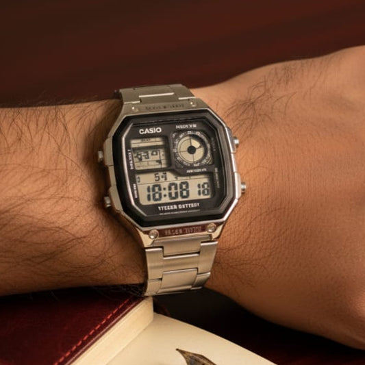 CASIO Urban Steel Mist Retro Digital Stainless Steel Watch