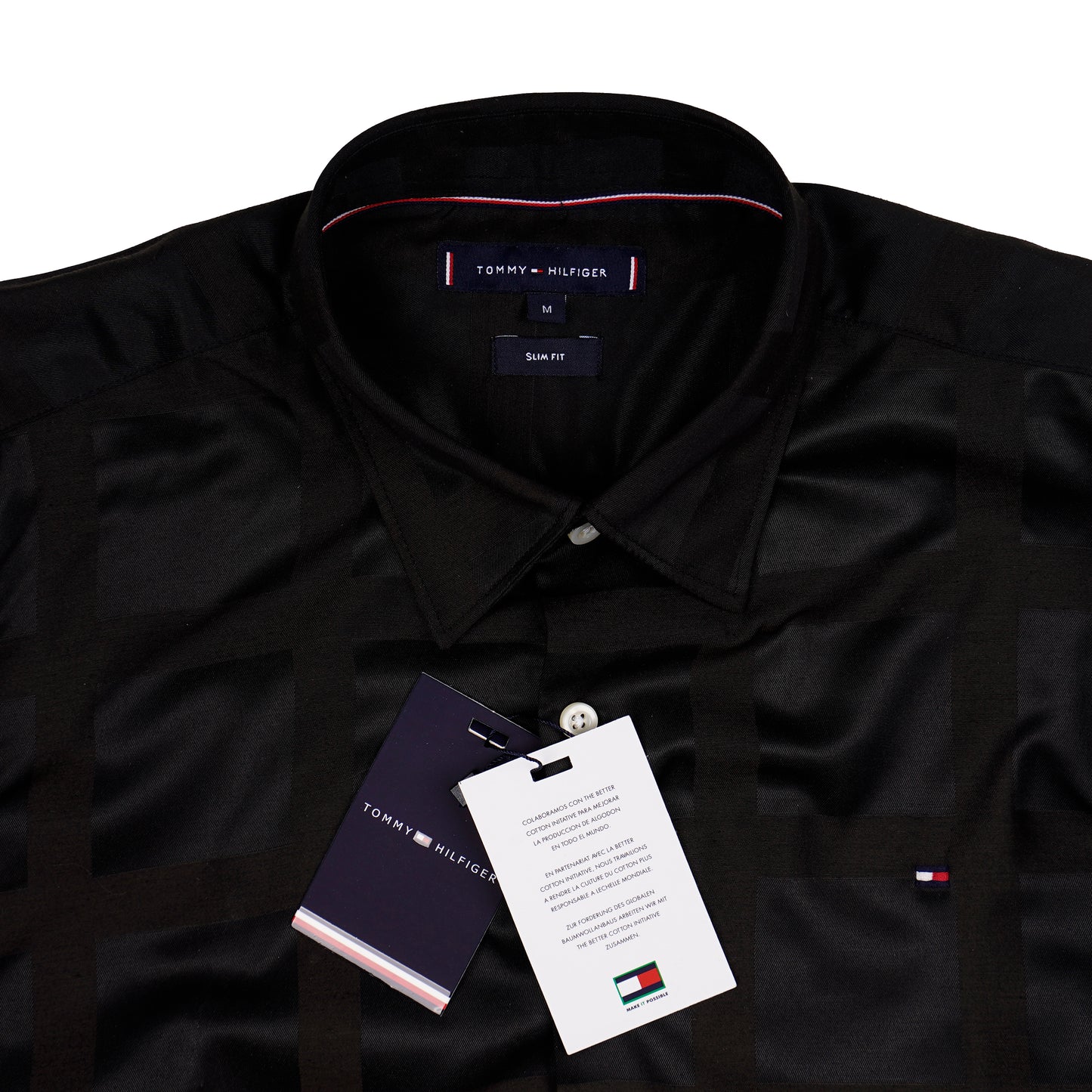 BRAND Cosmic Onyx Long Sleeve Silk Shirt