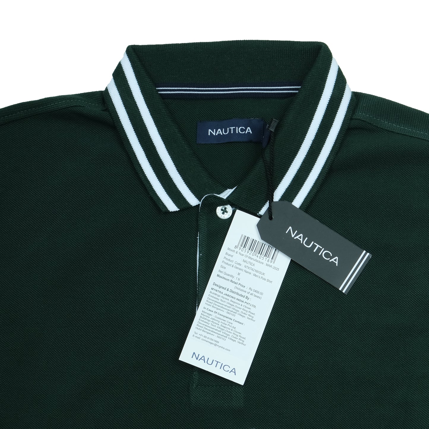 NAUTICA Forest Green Classic Fit Logo Polo Shirt