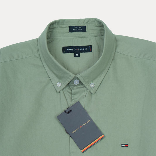 TOMMY HILFIGER Enchanted Mint Classic Fit Long Sleeve Button-Up Shirt