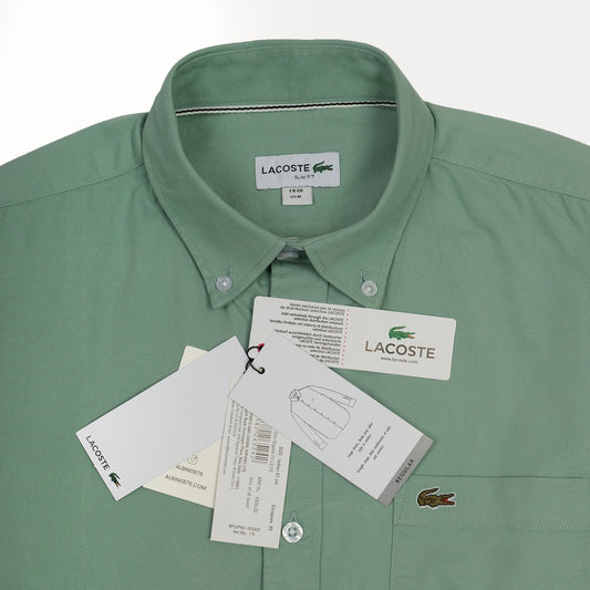 LACOSTE Serene Lagoon Classic Fit Long Sleeve Button-Down Shirt