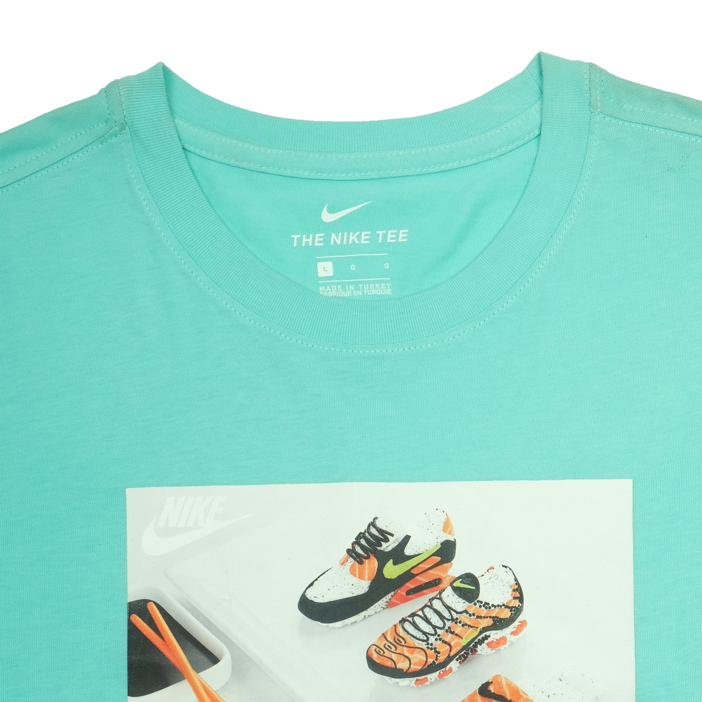 Nike Aqua Graphic Print Casual T-Shirt