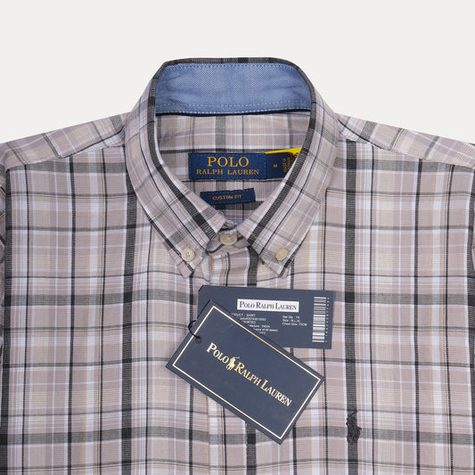 POLO RALPH LAUREN Serene Lilac Tailored Fit Plaid Button-Down Shirt