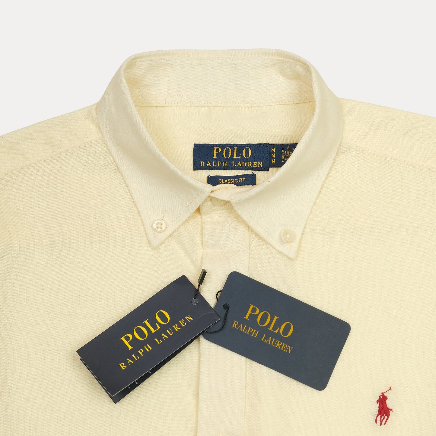 POLO RALPH LAUREN Luminous Vanilla Tailored Fit Long Sleeve Button-Up Shirt