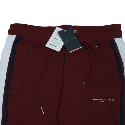 TOMMY HILFIGER Opulent Garnet Eclipse Tailored Fit Eco-Friendly Track Pants