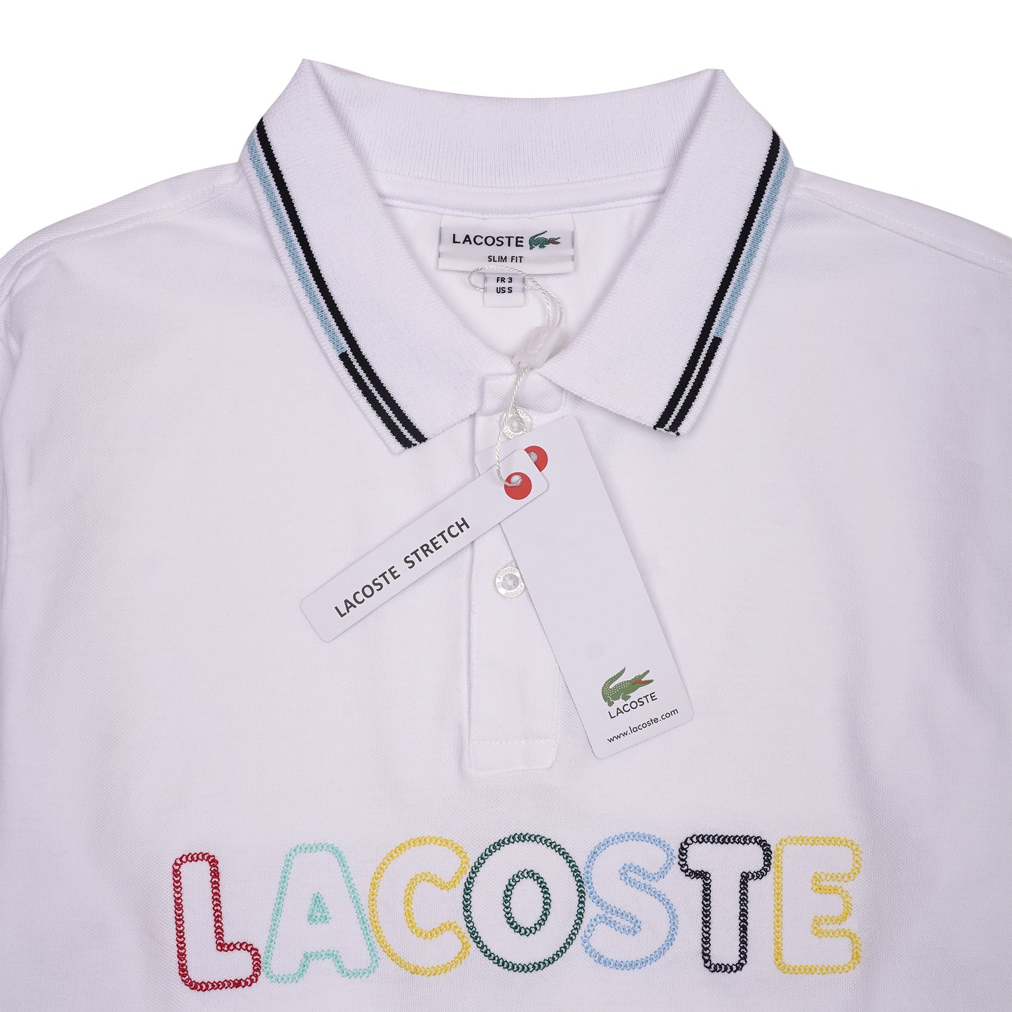 LACOSTE Serene Blossom Tailored Fit Short Sleeve Piqué Polo Shirt