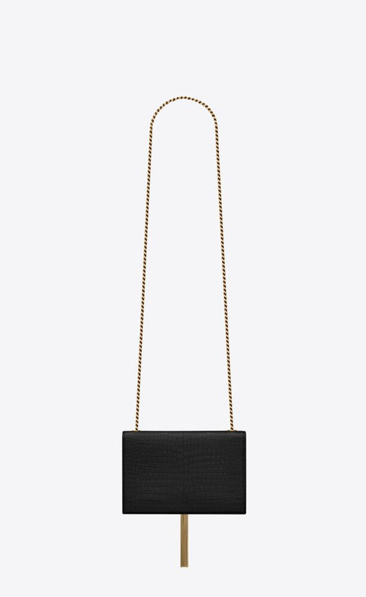 YSL ESSENTIALS Starlit Obsidian Luxe Chain Crossbody Bag