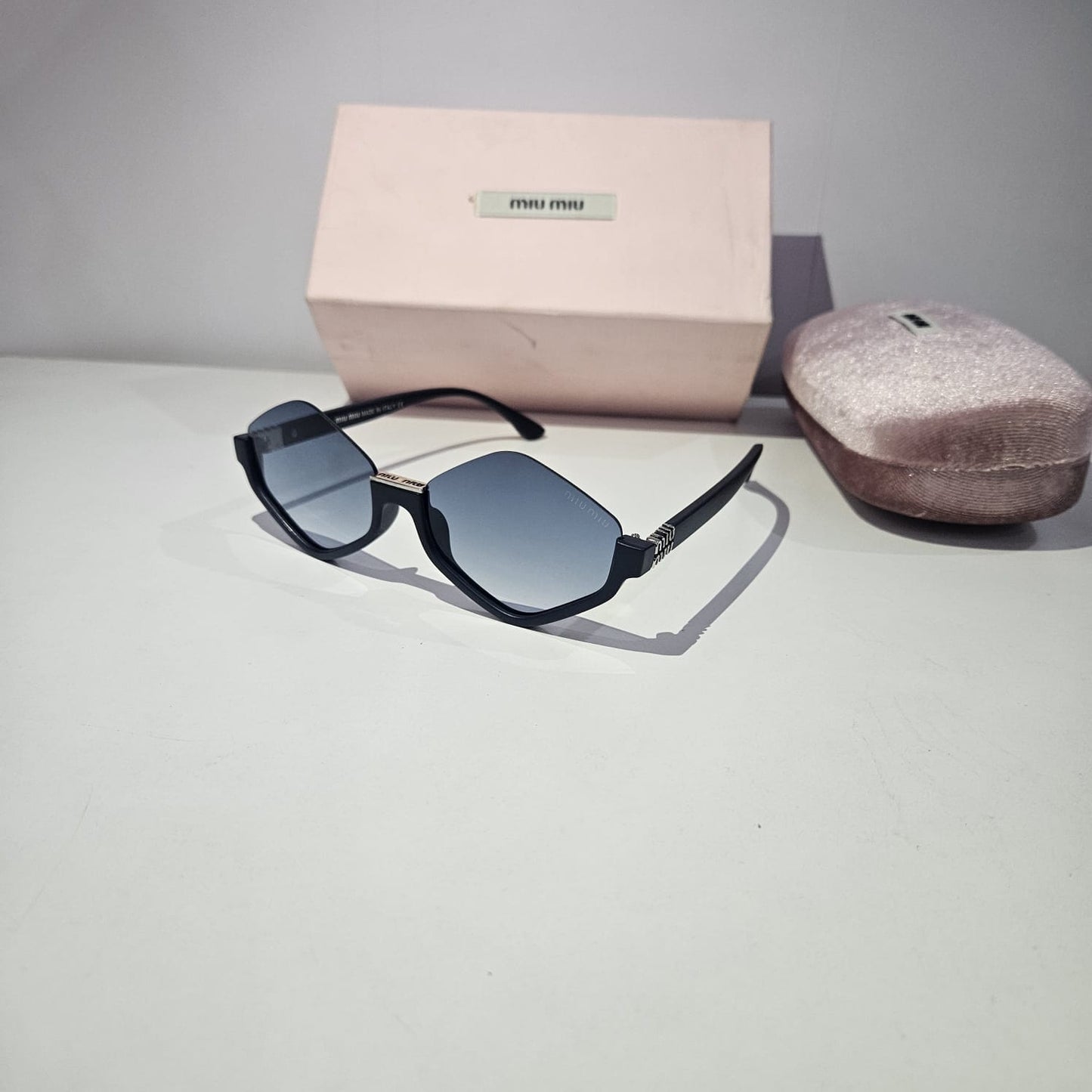 Miu Miu Hexagonal Gradient Sunglasses