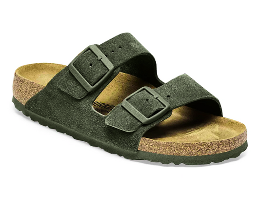 BIRKENSTOCK Mystic Fern Luxe Suede Arizona Sandals