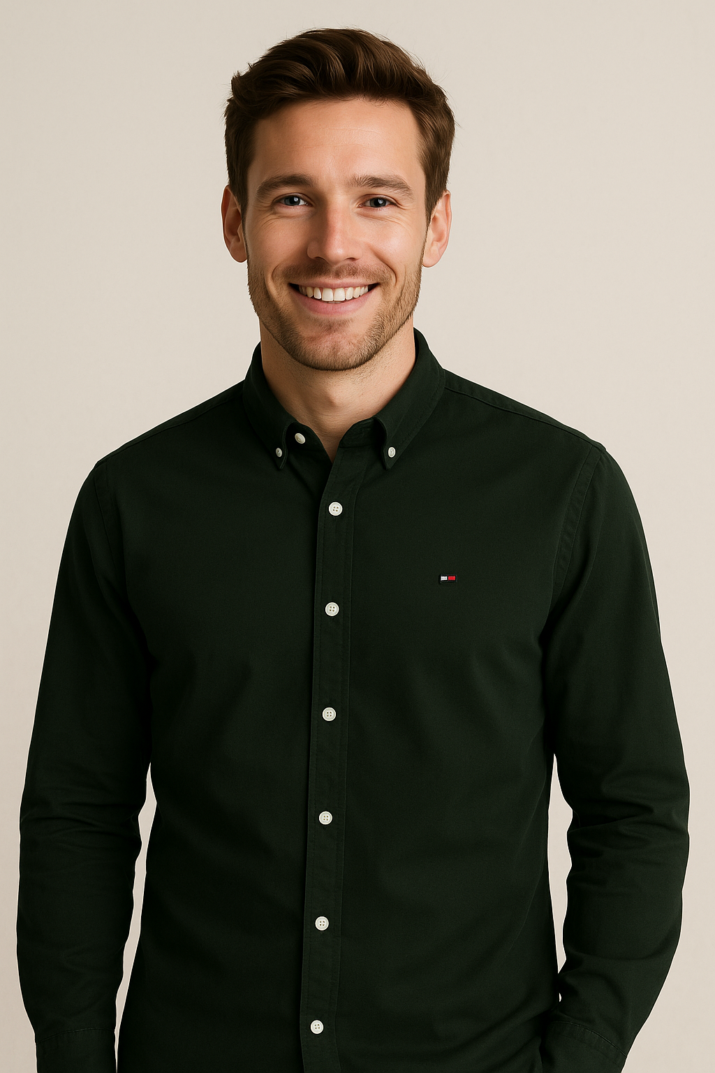 TOMMY HILFIGER Forest Shadow Regular Fit Long Sleeve Shirt