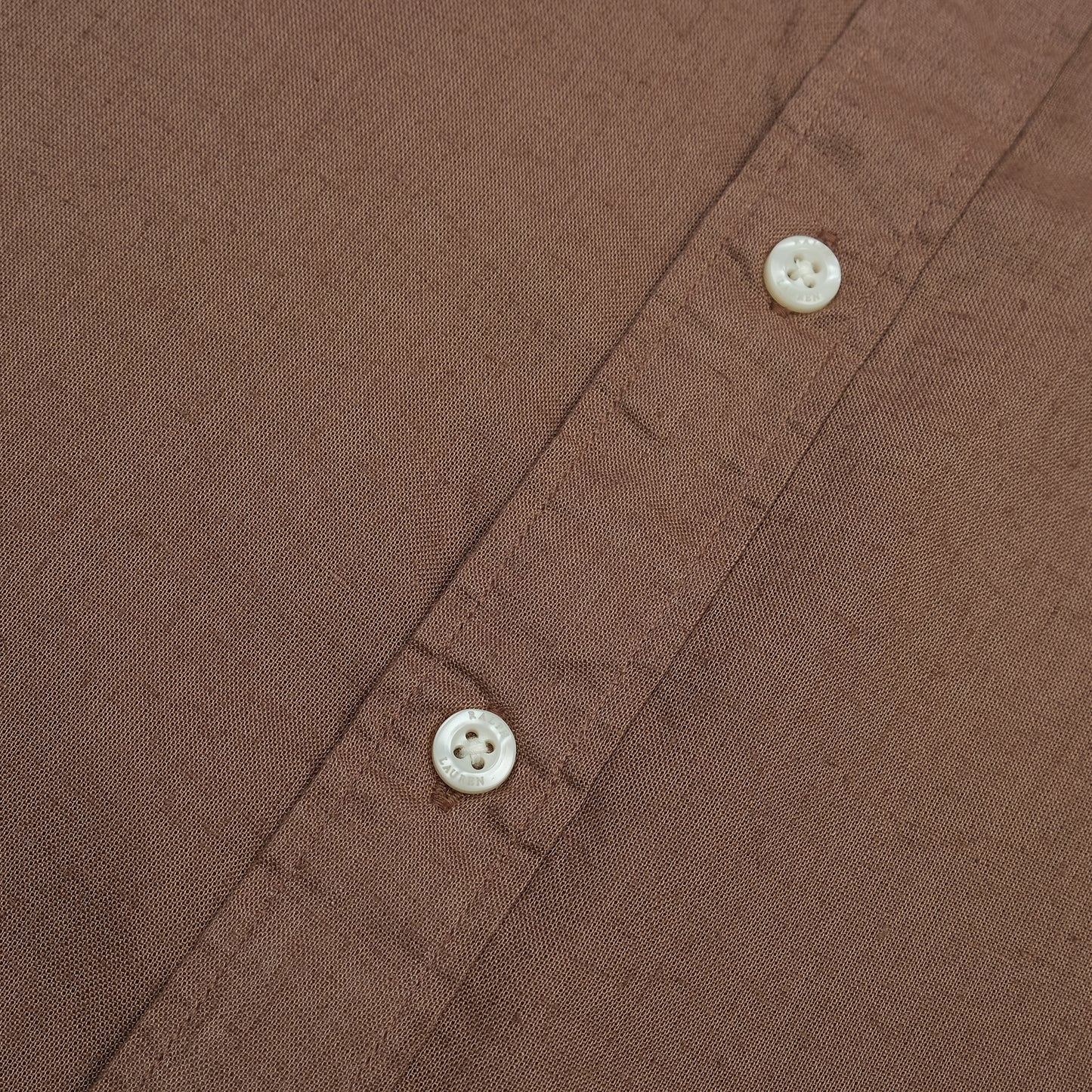 POLO RALPH LAUREN Rustic Ember Tailored Fit Long Sleeve Linen Button-Up Shirt