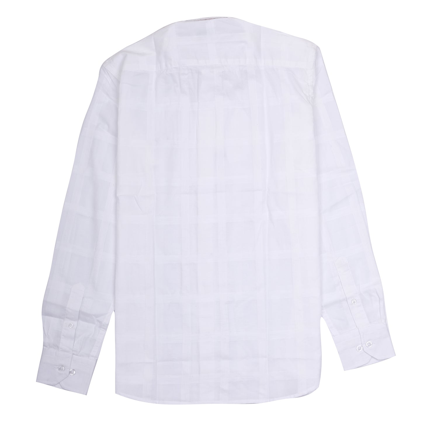 LACOSTE White Classic Fit Textured Button-Up Shirt