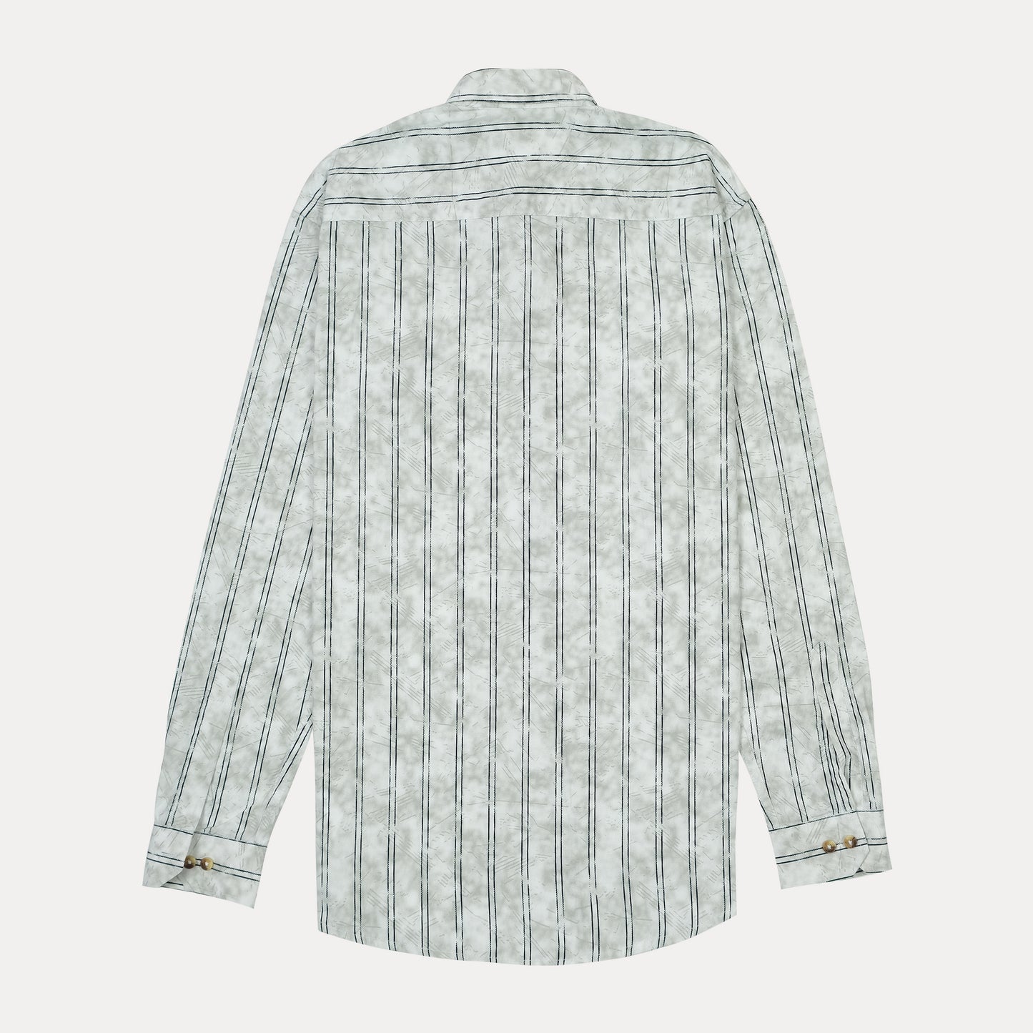 POLO Ethereal Silver Custom Fit Long Sleeve Button-Up Shirt