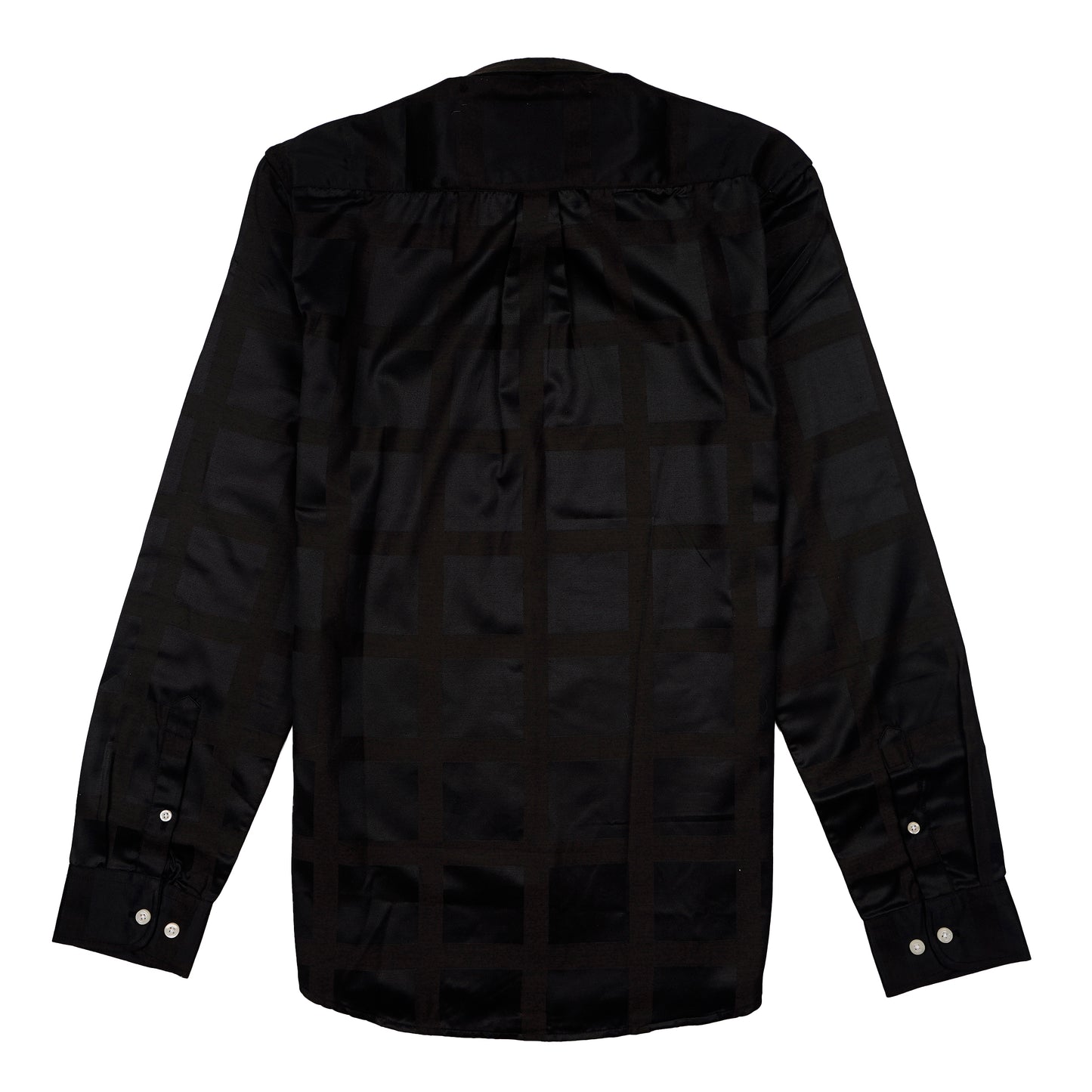 BRAND Cosmic Onyx Long Sleeve Silk Shirt